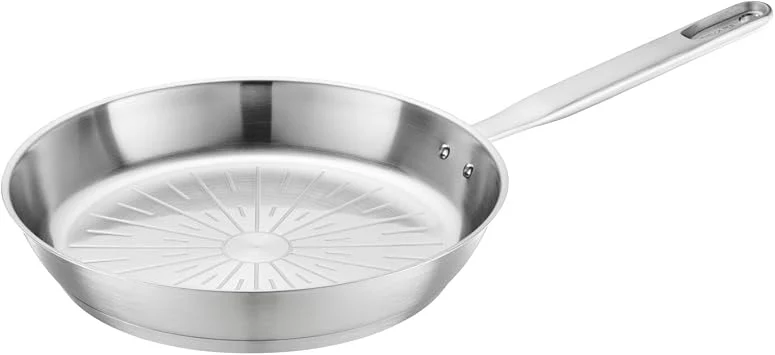 Fiskars Bratpfanne, Ø 28 cm, All Steel pure, Unbeschichtete Pfanne