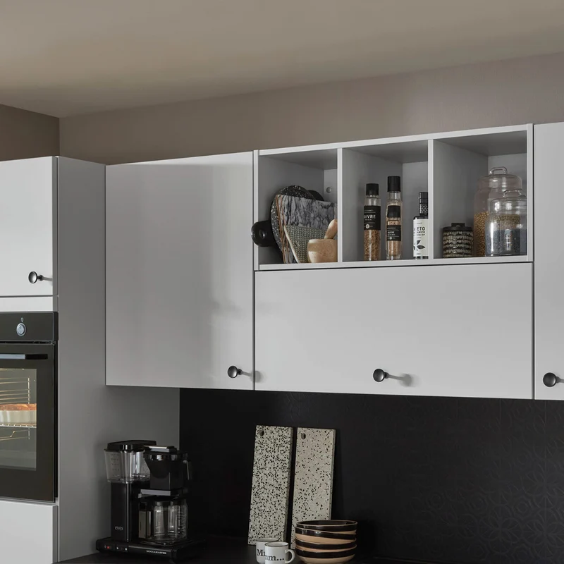 Nobilia Küchenzeile modern in Seidengrau – Küchenstudio FREY