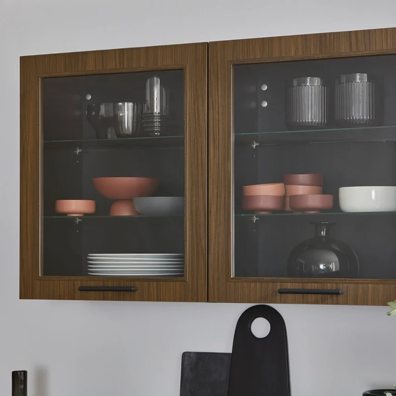 Nobilia U-Küche modern in Nussbaum – Küchenstudio FREY