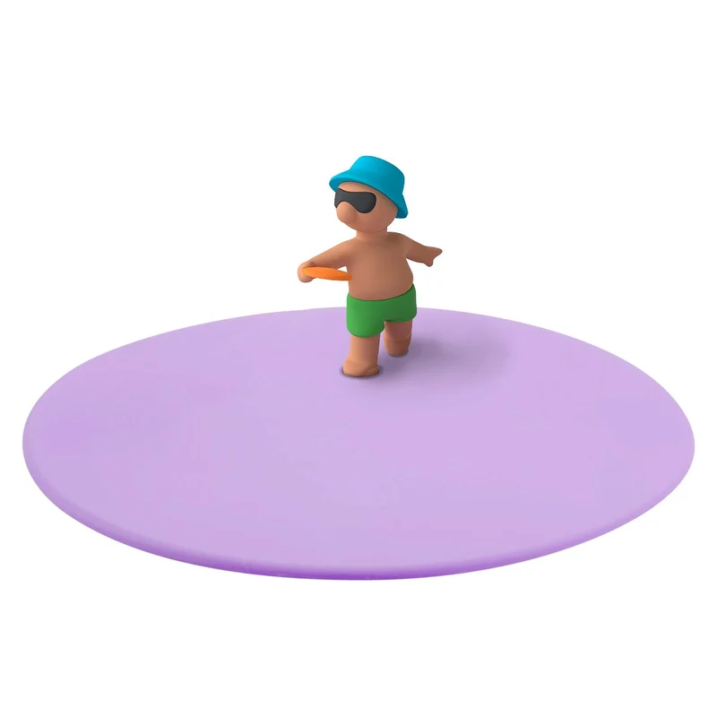 LURCH Mein Deckel Summer Fun Finn Frisbee, Premium-Platin-Silikon