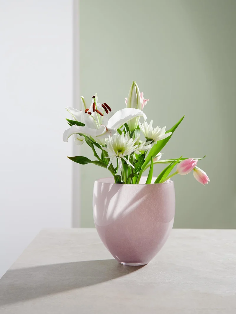 ASA - Vase, hibisco, oliveira, 19cm