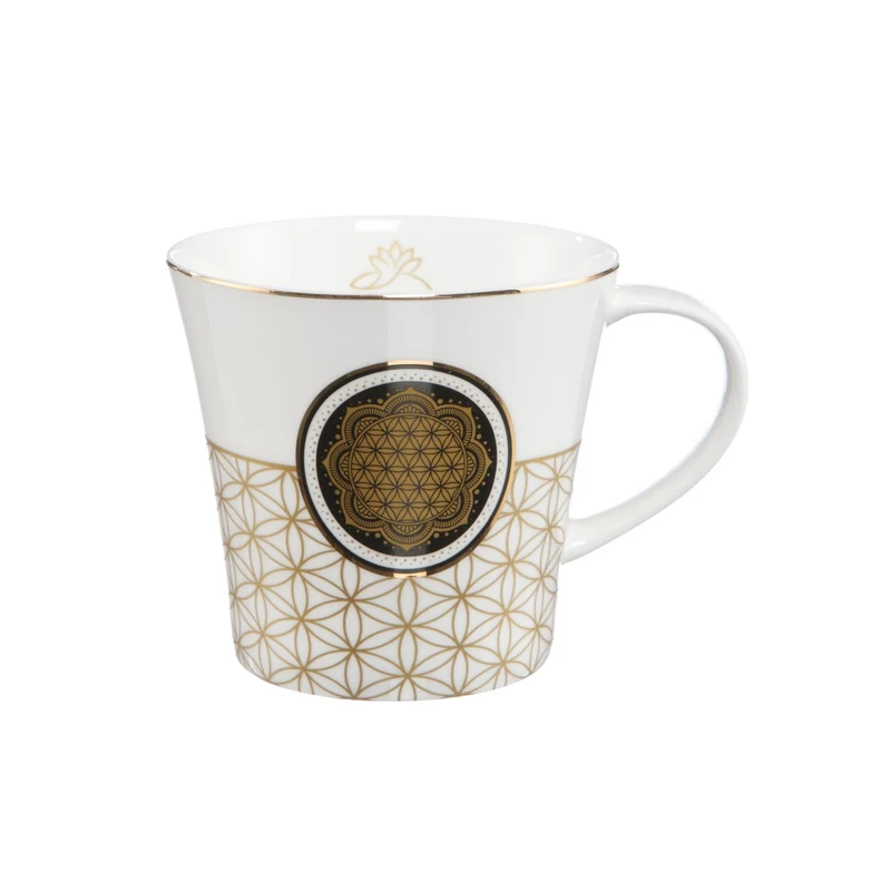 Goebel Lotus Yin Yang 'Blume des Lebens Weiß - Coffee-/Tea Mug'