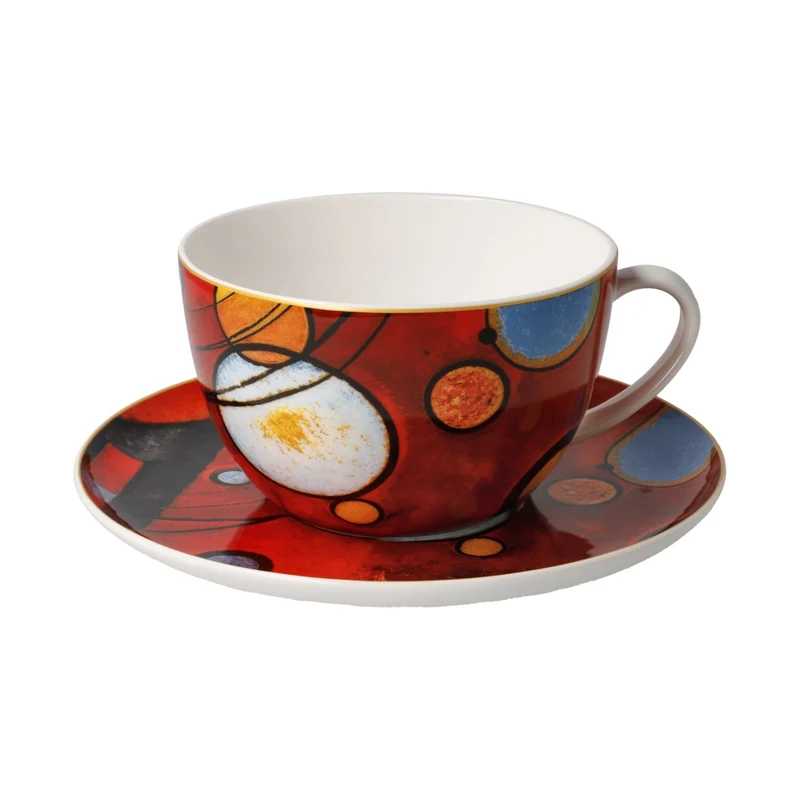 Kandinsky - Schweres Rot, Goebel, Milchkaffeetasse, 2024