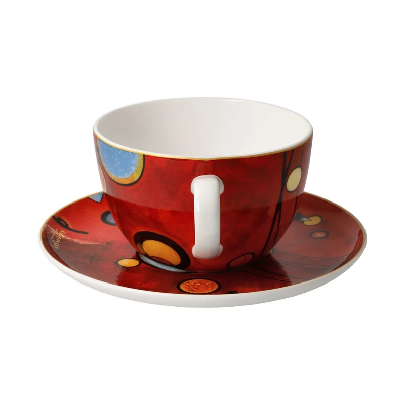 Kandinsky - Schweres Rot, Goebel, Milchkaffeetasse, 2024