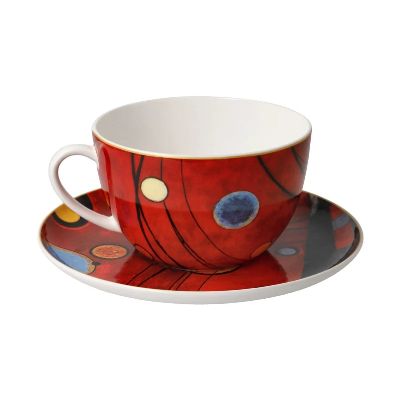Kandinsky - Schweres Rot, Goebel, Milchkaffeetasse, 2024