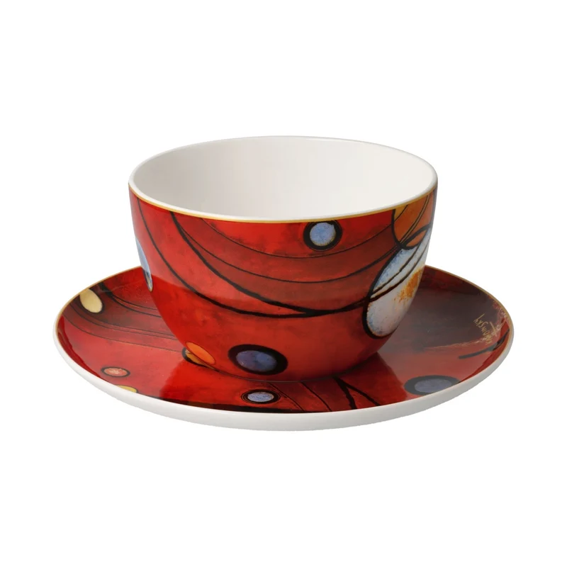 Kandinsky - Schweres Rot, Goebel, Milchkaffeetasse, 2024
