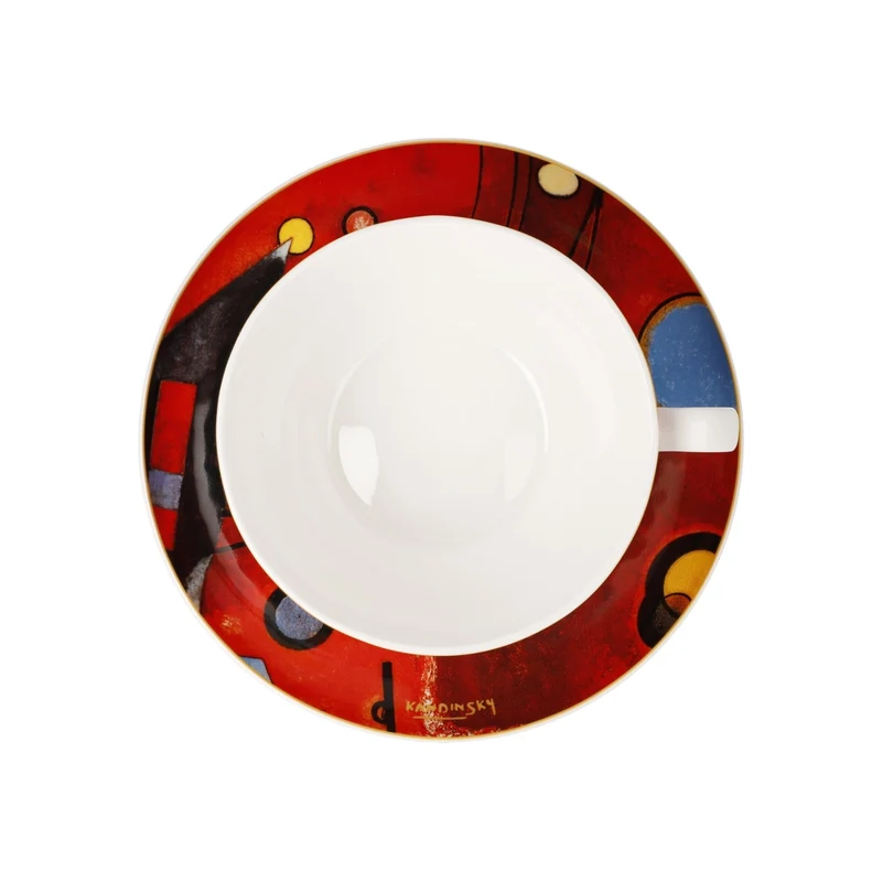 Kandinsky - Schweres Rot, Goebel, Milchkaffeetasse, 2024