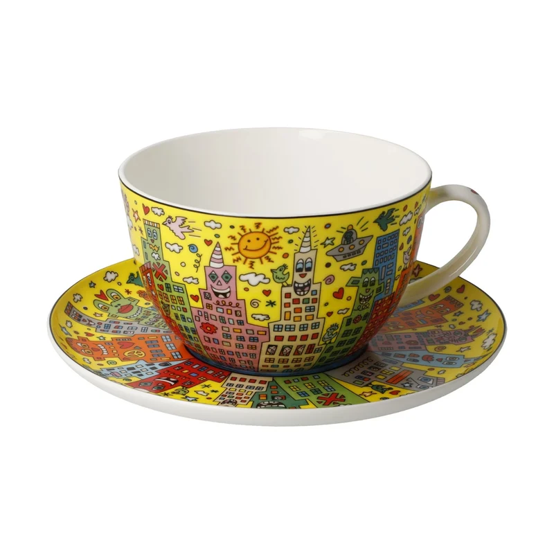 James Rizzi - My New York City Sunset, Goebel, Milchkaffeetasse, 2024