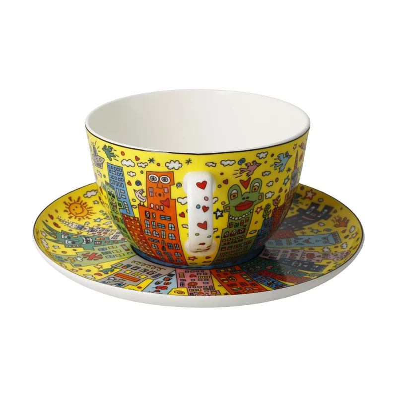James Rizzi - My New York City Sunset, Goebel, Milchkaffeetasse, 2024
