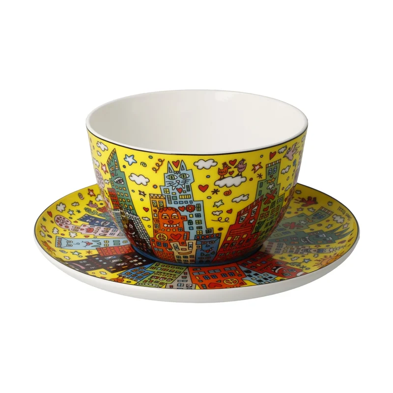 James Rizzi - My New York City Sunset, Goebel, Milchkaffeetasse, 2024