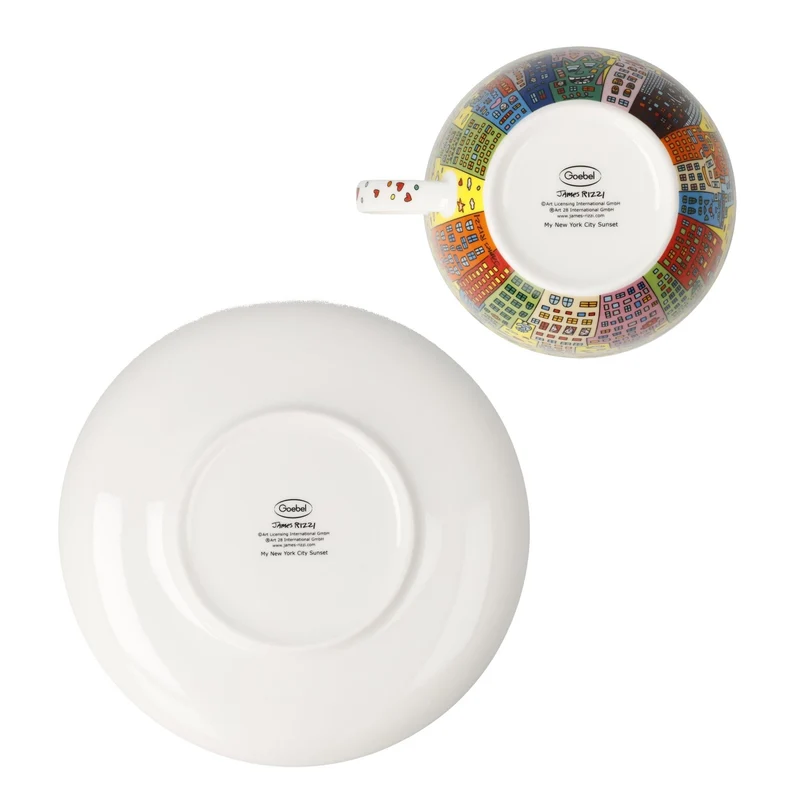 James Rizzi - My New York City Sunset, Goebel, Milchkaffeetasse, 2024
