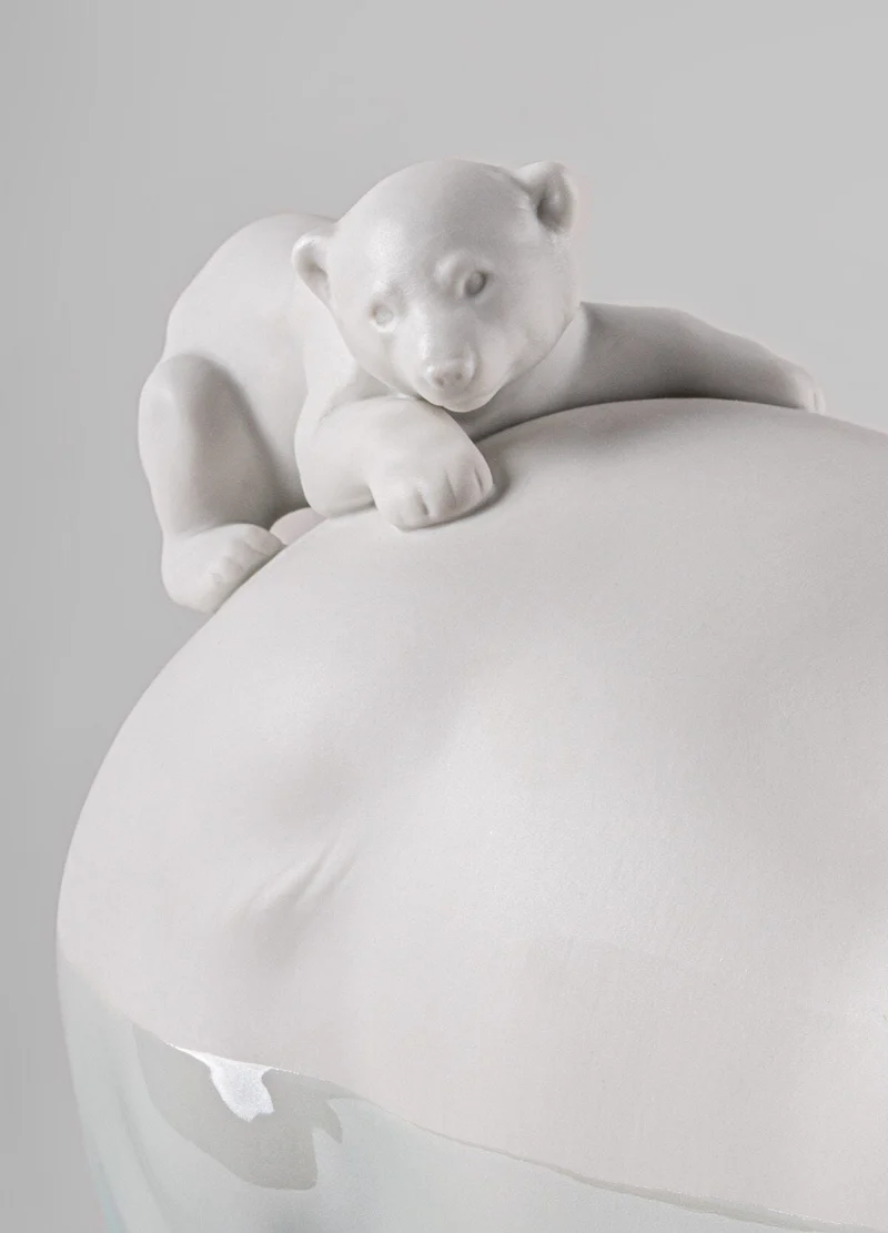 LLADRO® Bärenmama und Babys - Underwater - Skulptur, 25x39cm 01009740