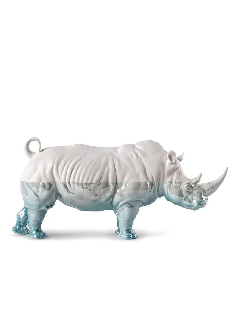 LLADRO® Rhino - Underwater - Skulptur, 22x45cm 01009739