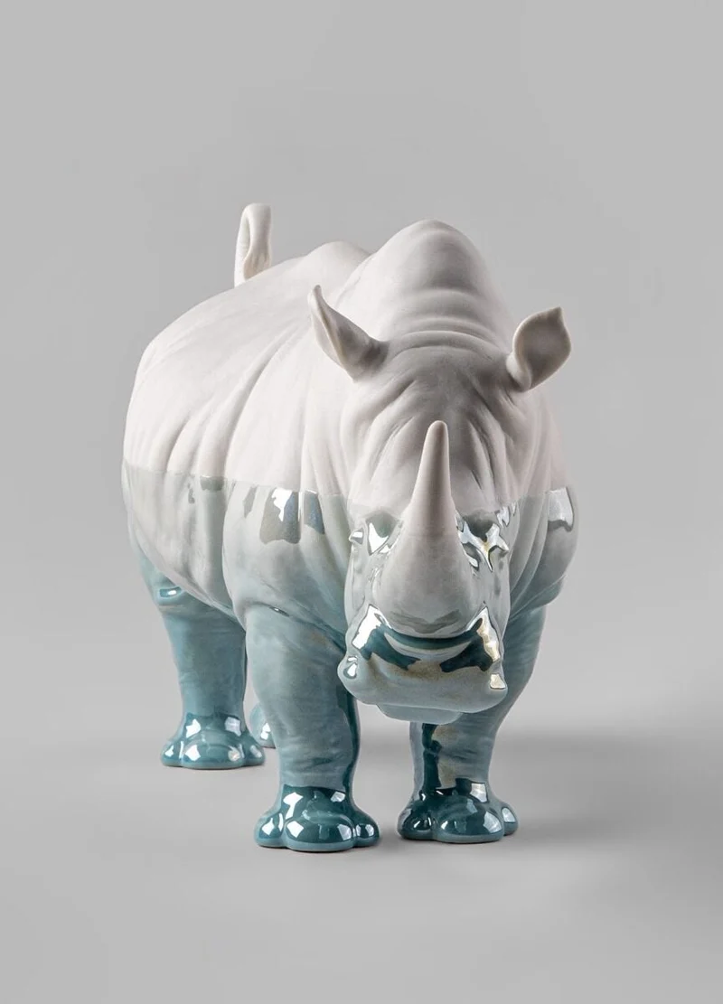 LLADRO® Rhino - Underwater - Skulptur, 22x45cm 01009739