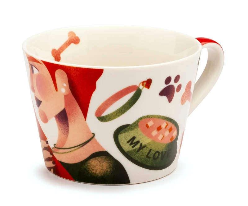 Palais Royal - Tasse Leidenschaft Dekor Hunde - Keramik, 460ml