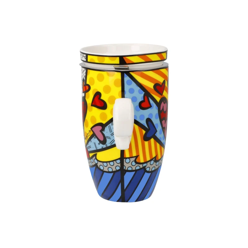 Romero Britto - A New Day, Goebel, Teetasse mit Deckel und Sieb, 2024