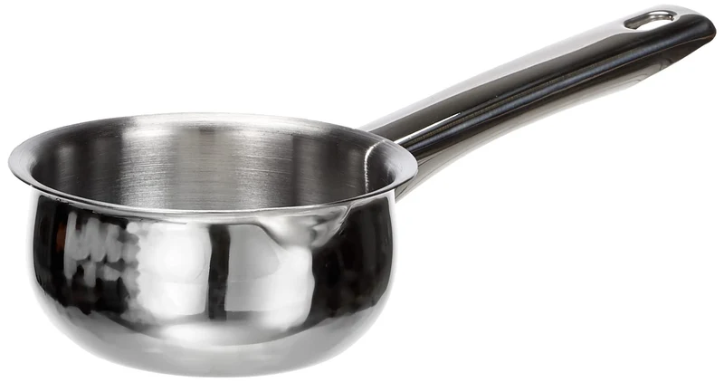 IBILI Stielkasserolle Prisma gewölbt 10 cm aus Edelstahl/Metall, Silber