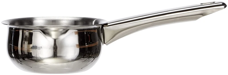 IBILI Stielkasserolle Prisma gewölbt 10 cm aus Edelstahl/Metall, Silber