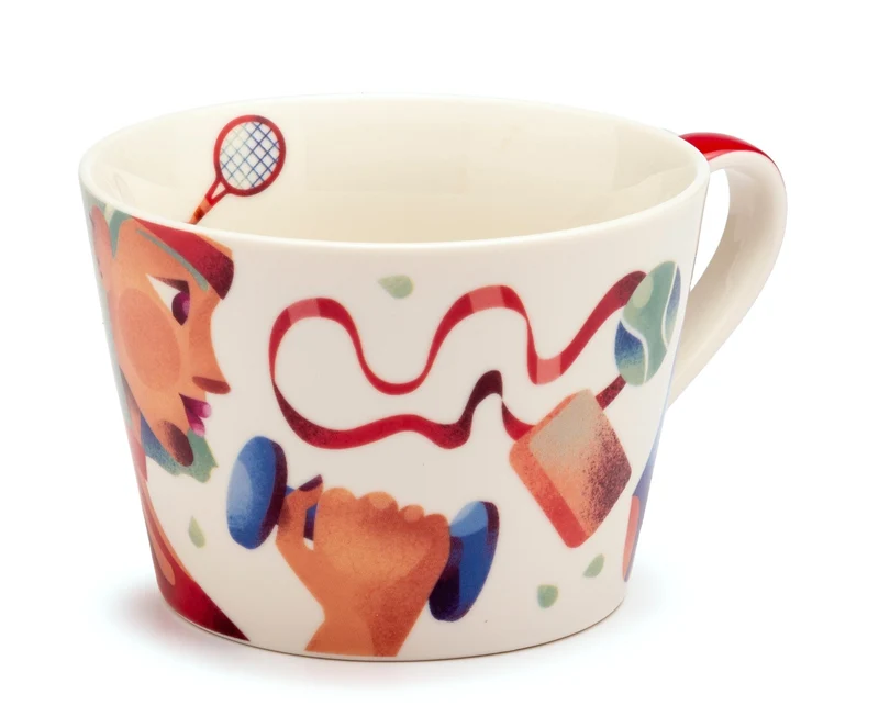Palais Royal - Tasse Leidenschaft Dekor Sport - Keramik, 460ml