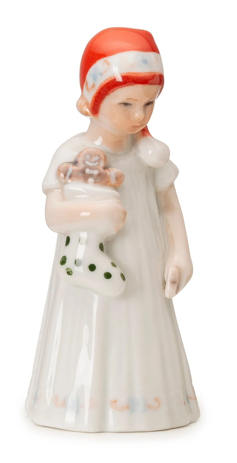 Royal Copenhagen Weihnachten 'Elsa mit Mini-Socke - weiß'