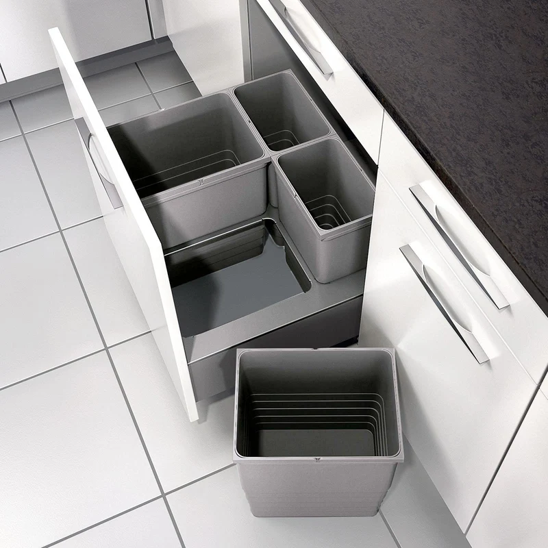 SOTECH eins2vier Abfallsammler Höhe: 310 mm Volumen 8 Liter 153 x 230 mm