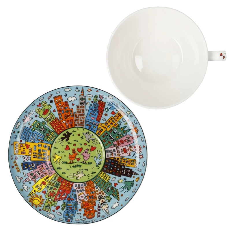 James Rizzi My New York City Day, Goebel, Milchkaffeetasse, 2024