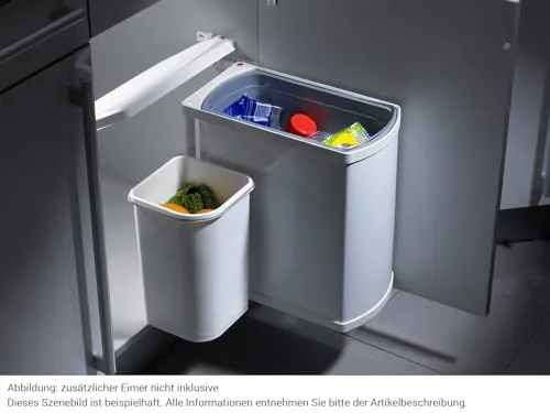 Hailo AS Uno 18 weiß - 3418001 Einbau Abfallsammler