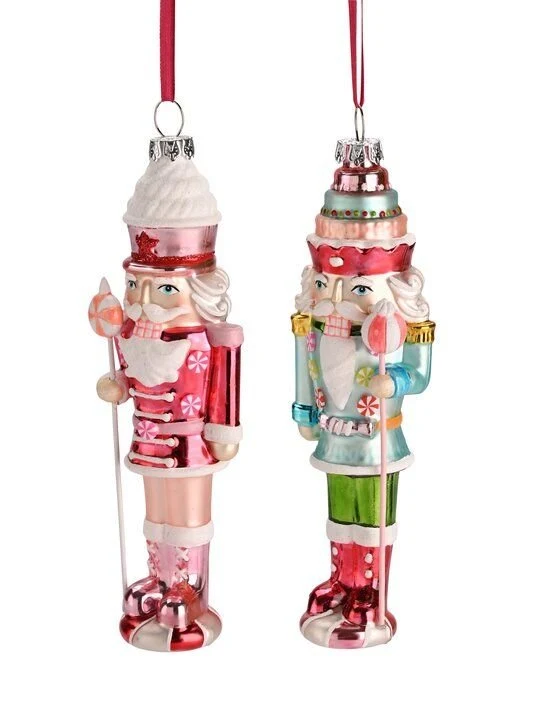Hänger Nussknacker, Gift Company, 2fach Sortiert, rot/blau