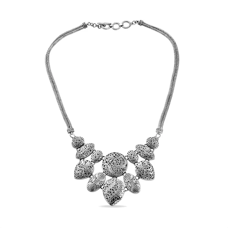 Royal Bali Kollektion - Collier, ca. 50 cm, 925 Silber ca. 76,00g