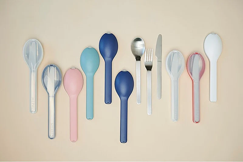 Besteckset Ellipse 3-teilig, Mepal, vivid blue