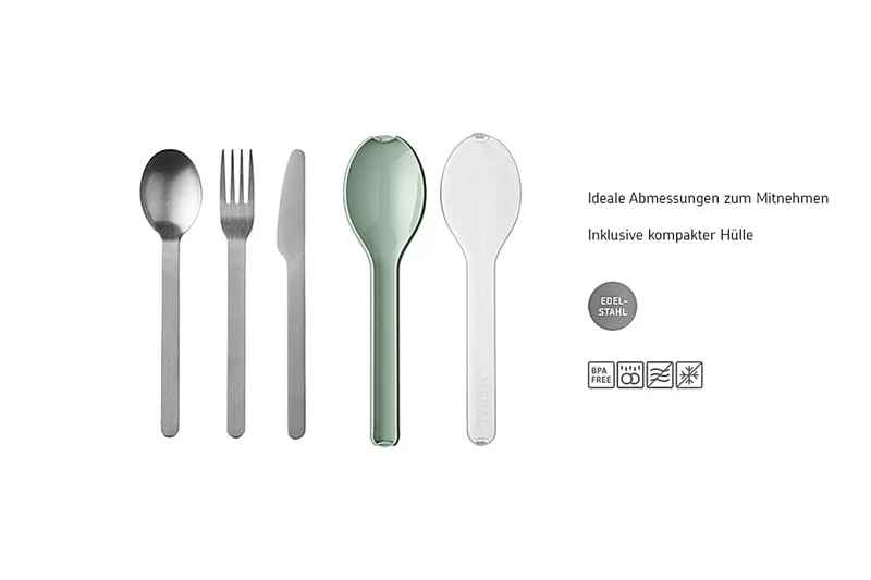 Besteckset Ellipse 3-teilig, Mepal, vivid blue