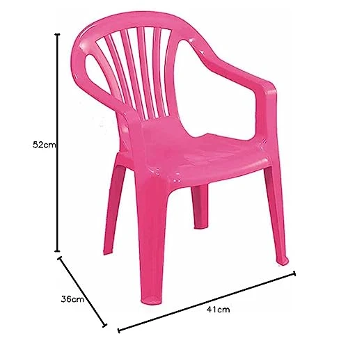 Progarden Stuhl Kindermonoblock Sedia, Baby, rosa