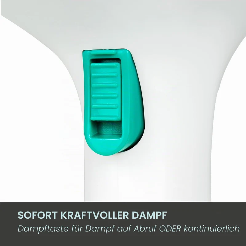 Jocca Vertikales Dampfbügeleisen 1500W, 280ml Wassertank, Grün