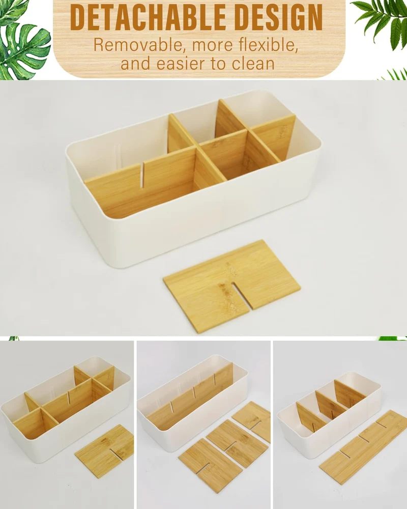 Schreibtisch Organizer, 8 Fächer Stiftehalter, Büro Organizer Weiß, Multifunktionale Aufbewahrung für Stifte, Fernbedienungen & Zubehör