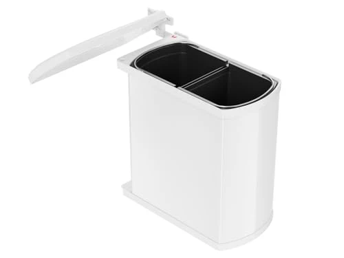 Hailo AS Duo 8/8 3416001 Einbau Abfallsammler Weiß