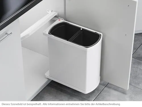Hailo AS Duo 8/8 3416001 Einbau Abfallsammler Weiß