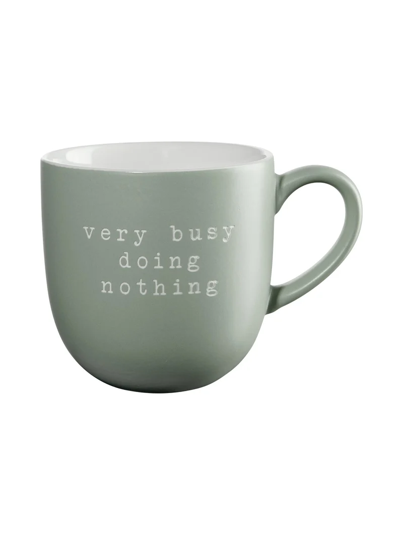 ASA - Henkelbecher, very busy doing nothing, hey!, 0,35l, New Bone China
