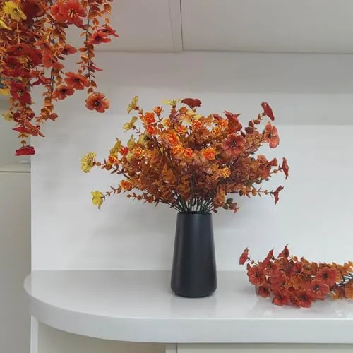 Keramikvase – Minimalistischer Boho Blumenvase(Schwarz, klein)