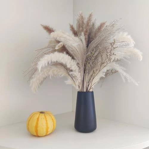 Keramikvase – Minimalistischer Boho Blumenvase(Schwarz, klein)
