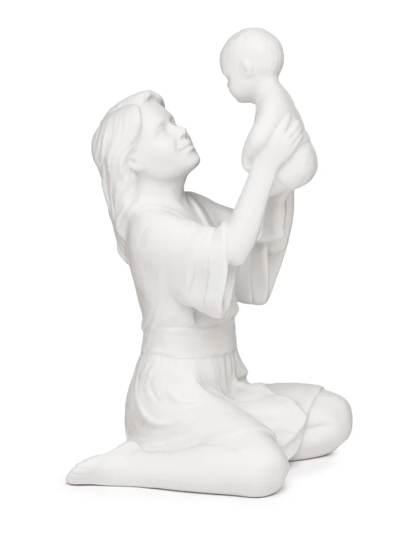 Royal Copenhagen Frauen Figur - Mutter mit Kind, 18,5cm