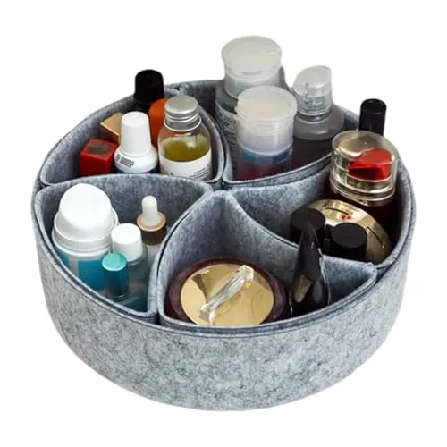 Generisch Office Gadgets Organizer, Felt Storage Bin, Vanity Organizer Tray, Divider Storage Bins, Multi-Use Desk Organizer, Office Storage Organizer, Jewelry Divider Tray, Felt Organizer Tray