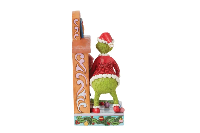 Grinch schiebt Baum den Kamin hoch Figur - 19cm, Jim Shore 2024