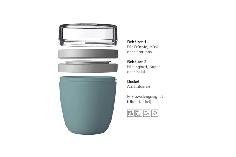 Lunchpot Ellipse Vivid mauve, Mepal, 500 + 200ml
