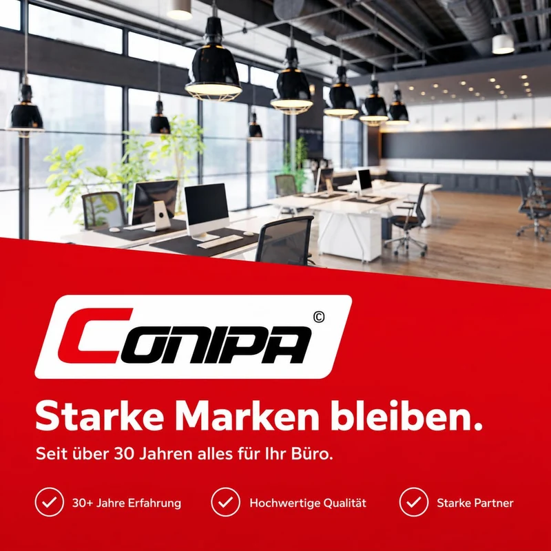 Conipa Hängemappen DIN A4, 25 Stück, Recycling-Karton Braun, Blauer Engel