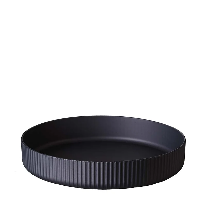 Servierplatte dunkel grau, 27x5cm