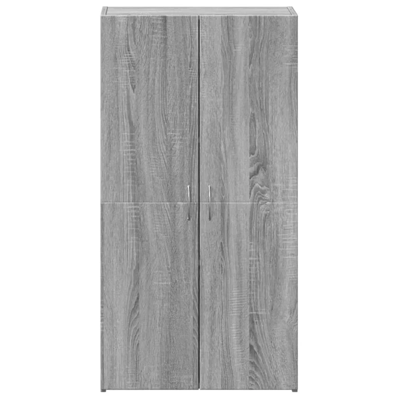 Aktenschrank Grau Sonoma Holzwerkstoff 60x32x115 cm Büroschrank mit viel Stauraum, abschließbar, ideal für Büro, Arbeitszimmer und Homeoffice zur sicheren Archivierung von Dokumenten und