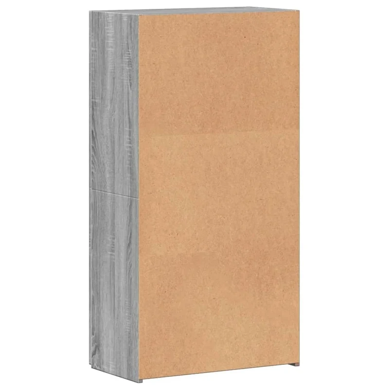 Aktenschrank Grau Sonoma Holzwerkstoff 60x32x115 cm Büroschrank mit viel Stauraum, abschließbar, ideal für Büro, Arbeitszimmer und Homeoffice zur sicheren Archivierung von Dokumenten und