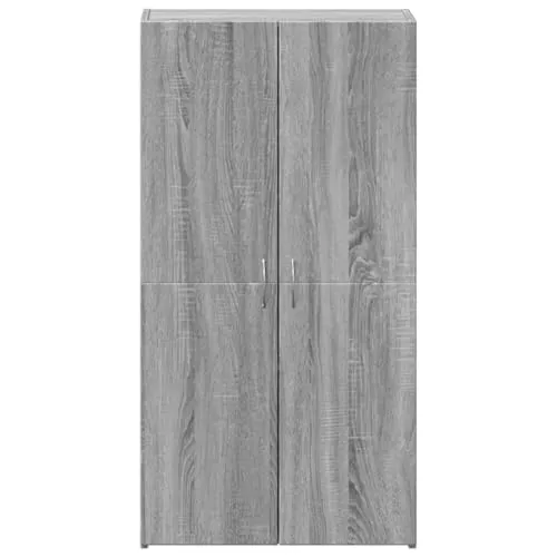 Aktenschrank Grau Sonoma Holzwerkstoff 60x32x115 cm Büroschrank mit viel Stauraum, abschließbar, ideal für Büro, Arbeitszimmer und Homeoffice zur sicheren Archivierung von Dokumenten und