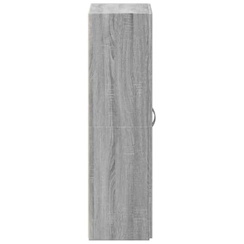 Aktenschrank Grau Sonoma Holzwerkstoff 60x32x115 cm Büroschrank mit viel Stauraum, abschließbar, ideal für Büro, Arbeitszimmer und Homeoffice zur sicheren Archivierung von Dokumenten und