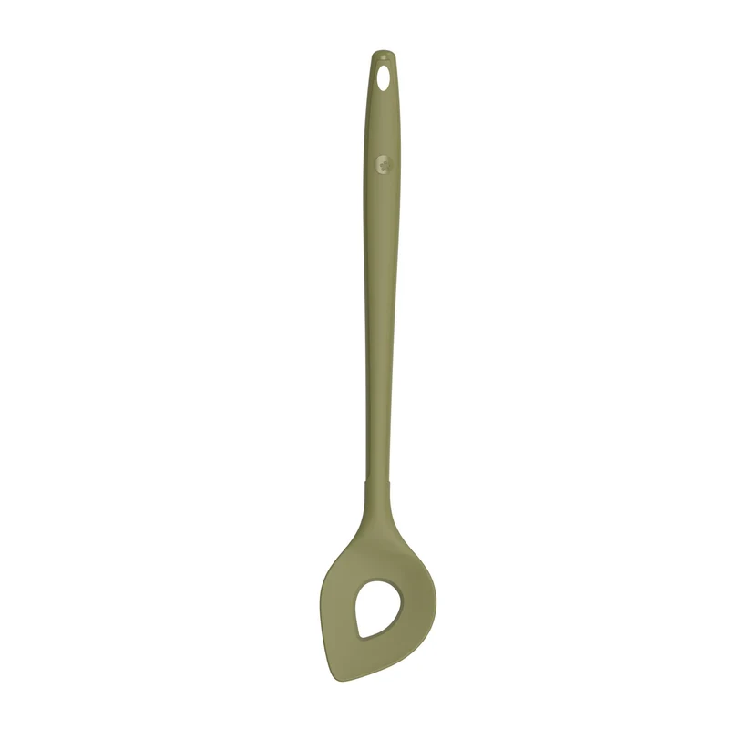 Backlöffel 30cm, KochBlume, Silikon, Edelstahl, olive